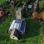 overview of roofing building work at historic church building in leicestershire