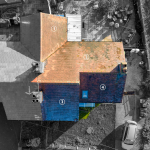 annotated overview of roof inspection in derbyshire