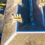 multi pitched roof aerial inspection by drone